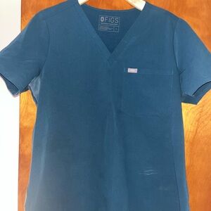 FIGS Blue Scrub Top